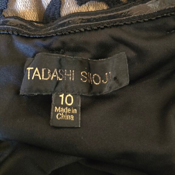 Tadashi Shoji Lace Mermaid Evening Formal Gown - Picture 7 of 12